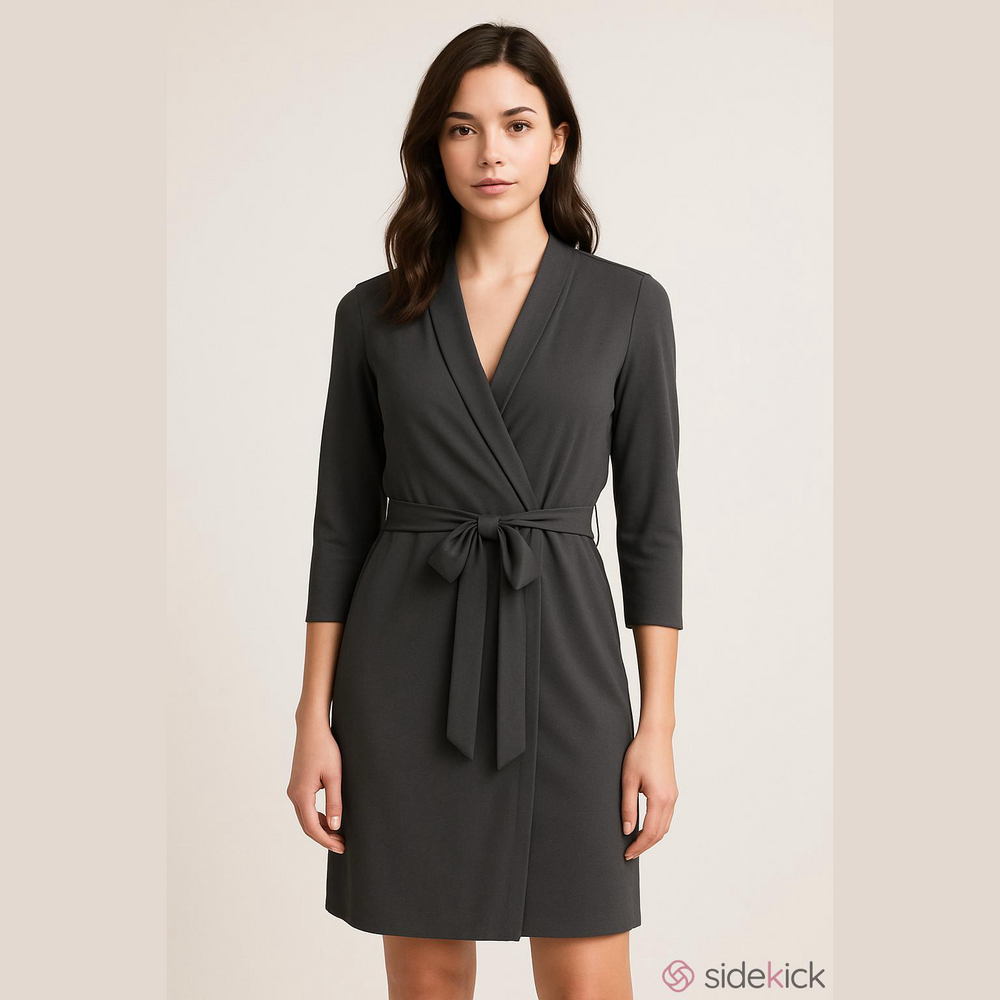 Aritzia Wilfred Wrap Dress Gery Size 2